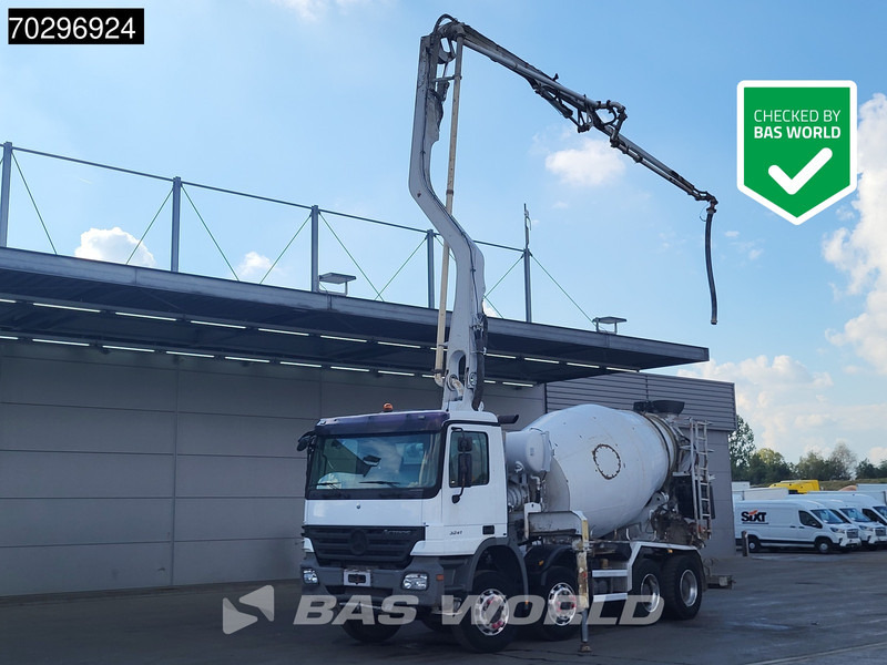 Mercedes-Benz Actros 3241 8X4 Putzmeister TMM 21 PUMI 7m3 Liebherr mixer 3-Pedals Big-Axle Euro 3 - Mikser za beton: slika 1 Mercedes-Benz Actros 3241 8X4 Putzmeister TMM 21 PUMI 7m3 Liebherr mixer 3-Pedals Big-Axle Euro 3 - Mikser za beton: slika 1
