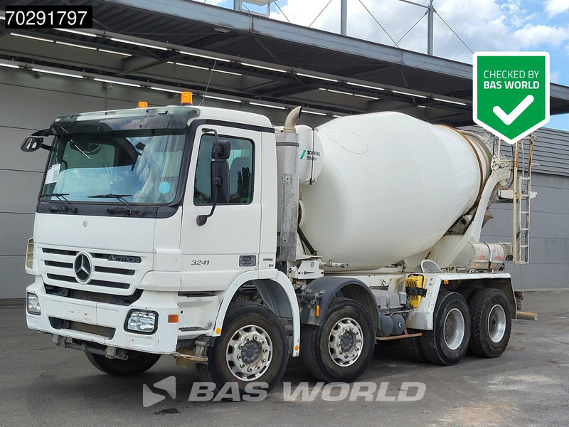 Mercedes-Benz Actros 3241 8X4 Retarder 9m3 Stetter Steelsuspension 3-Pedals Euro 4 - Mikser za beton: slika 1 Mercedes-Benz Actros 3241 8X4 Retarder 9m3 Stetter Steelsuspension 3-Pedals Euro 4 - Mikser za beton: slika 1