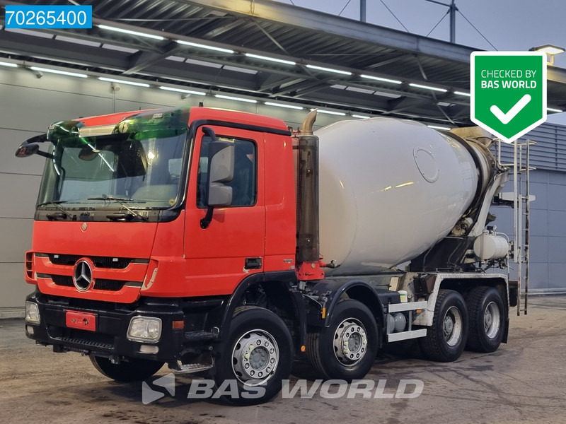 Mercedes-Benz Actros 3541 8X4 Big-Axle Steelsuspension 9m3 Mixer Euro 5 - Mikser za beton: slika 1 Mercedes-Benz Actros 3541 8X4 Big-Axle Steelsuspension 9m3 Mixer Euro 5 - Mikser za beton: slika 1
