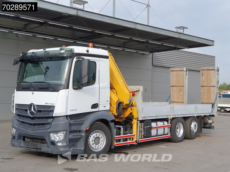Kamion sa tovarnim sandukom, Kamion sa dizalicom Mercedes-Benz Antos 2542 6X2 Fassi F330A023 Crane Kran Hydraulic ramps Retarder Lift+steering Euro 6: slika 8