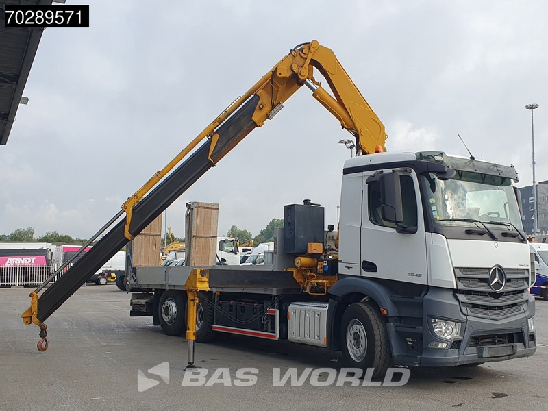 Kamion sa tovarnim sandukom, Kamion sa dizalicom Mercedes-Benz Antos 2542 6X2 Fassi F330A023 Crane Kran Hydraulic ramps Retarder Lift+steering Euro 6: slika 6