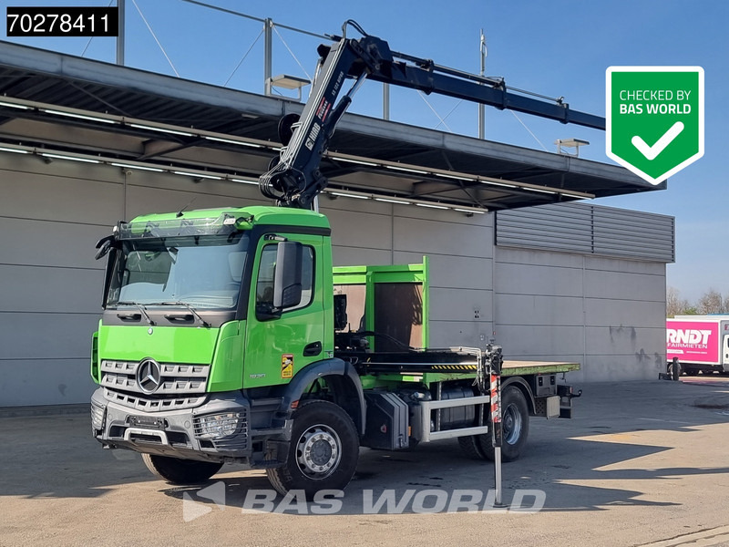 Mercedes-Benz Arocs 1830 4X2 Hiab 122 ES-3 HIPRO Kran Crane Big-Axle Euro 6 - Kamion sa tovarnim sandukom, Kamion sa dizalicom: slika 1 Mercedes-Benz Arocs 1830 4X2 Hiab 122 ES-3 HIPRO Kran Crane Big-Axle Euro 6 - Kamion sa tovarnim sandukom, Kamion sa dizalicom: slika 1