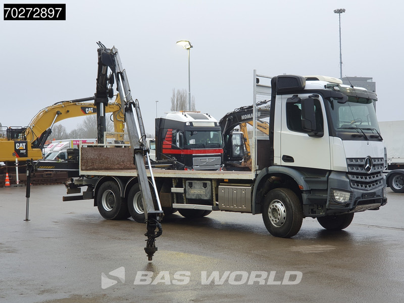 Kamion sa tovarnim sandukom, Kamion sa dizalicom Mercedes-Benz Arocs 2636 6X4 Hiab 144 E-3 Hipro Kran Crane Remote Full Steel Euro 6: slika 9