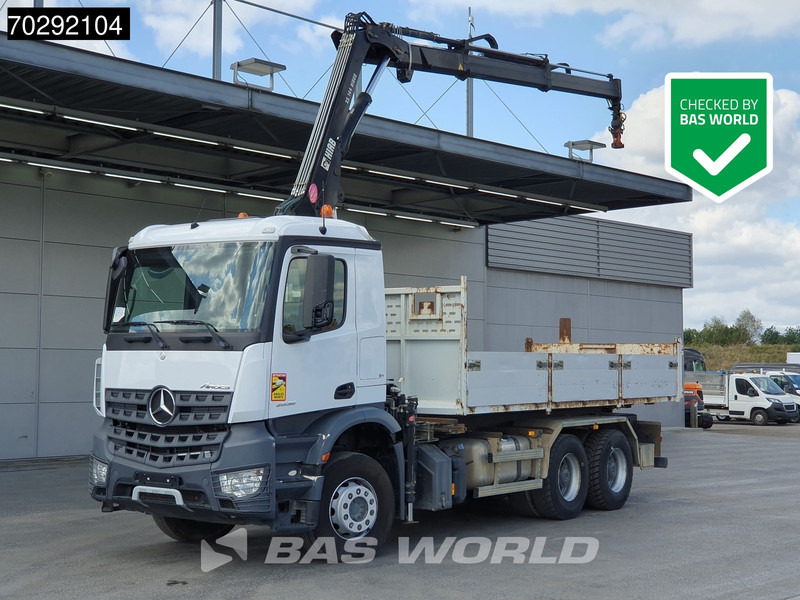 Mercedes-Benz Arocs 2636 Arocs 6X4 8m3 Forez Bennes Tipper HIAB 144 B-2 Hiduo Crane Steelsuspension Automatic Euro 6 - Istovarivač, Kamion sa dizalicom: slika 1 Mercedes-Benz Arocs 2636 Arocs 6X4 8m3 Forez Bennes Tipper HIAB 144 B-2 Hiduo Crane Steelsuspension Automatic Euro 6 - Istovarivač, Kamion sa dizalicom: slika 1