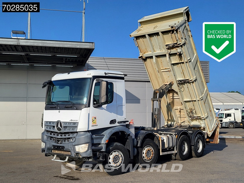 Mercedes-Benz Arocs 3240 8X4 12m3 2-side Tipper Steel Suspension Automatic Big-Axle Euro 6 - Istovarivač: slika 1 Mercedes-Benz Arocs 3240 8X4 12m3 2-side Tipper Steel Suspension Automatic Big-Axle Euro 6 - Istovarivač: slika 1