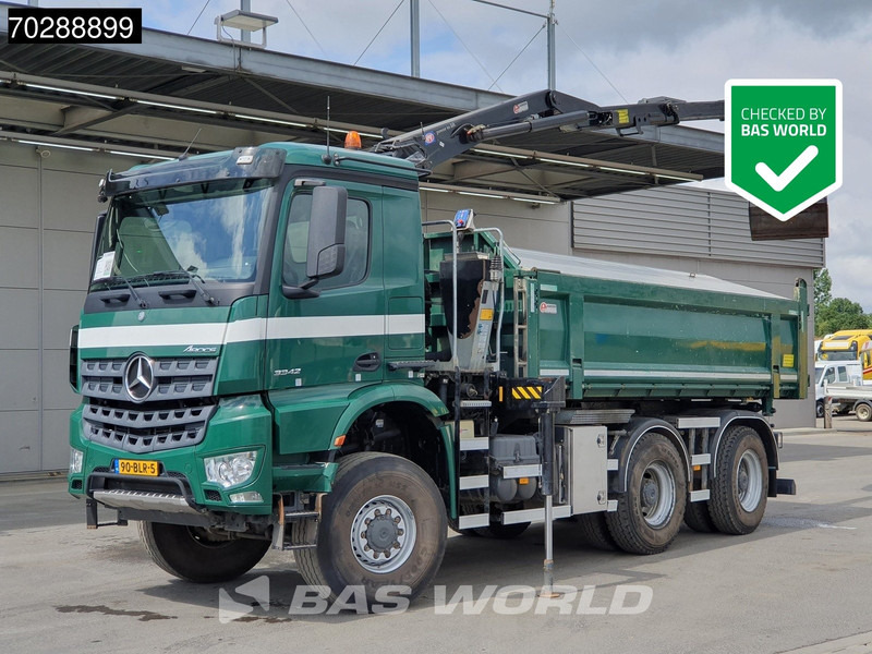 Mercedes-Benz Arocs 3342 Arocs 6X6 NL-Truck HMF 1643 Z-Crane Kran Steering Axle Big-Axle Euro 6 - Istovarivač, Kamion sa dizalicom: slika 1 Mercedes-Benz Arocs 3342 Arocs 6X6 NL-Truck HMF 1643 Z-Crane Kran Steering Axle Big-Axle Euro 6 - Istovarivač, Kamion sa dizalicom: slika 1