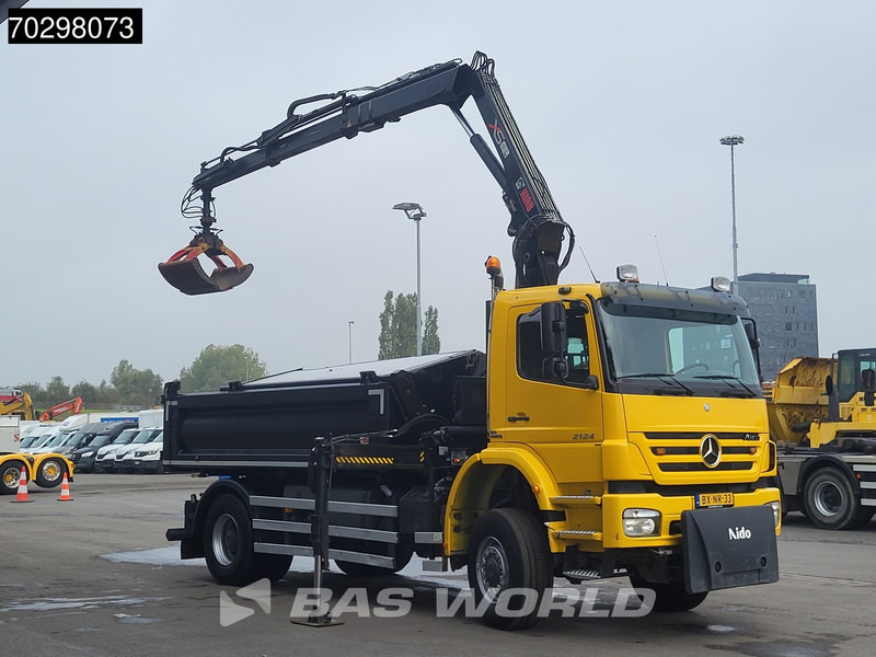 Mercedes-Benz Axor 2124 Axor 4X4 8m3 Tipper HIAB 122 B-2 HIDUO Crane Steel suspension Automatic Big-Axle Euro 5 - Istovarivač, Kamion sa dizalicom: slika 3 Mercedes-Benz Axor 2124 Axor 4X4 8m3 Tipper HIAB 122 B-2 HIDUO Crane Steel suspension Automatic Big-Axle Euro 5 - Istovarivač, Kamion sa dizalicom: slika 3