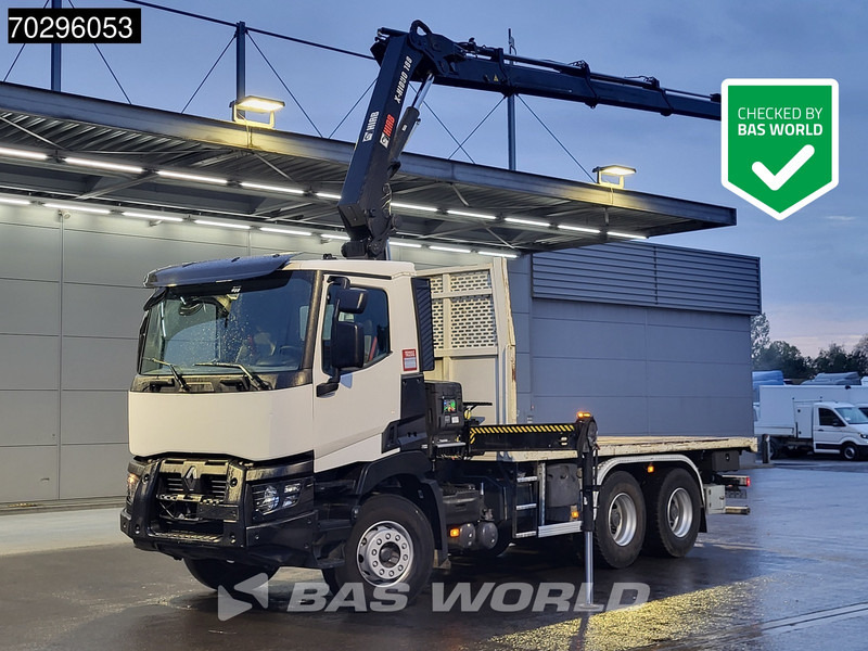 Renault C 430 6X4 HIAB 188 ES-3 X-HIDUO Crane Retarder Steelsuspension Big-Axle Euro 6 - Kamion sa tovarnim sandukom, Kamion sa dizalicom: slika 1 Renault C 430 6X4 HIAB 188 ES-3 X-HIDUO Crane Retarder Steelsuspension Big-Axle Euro 6 - Kamion sa tovarnim sandukom, Kamion sa dizalicom: slika 1