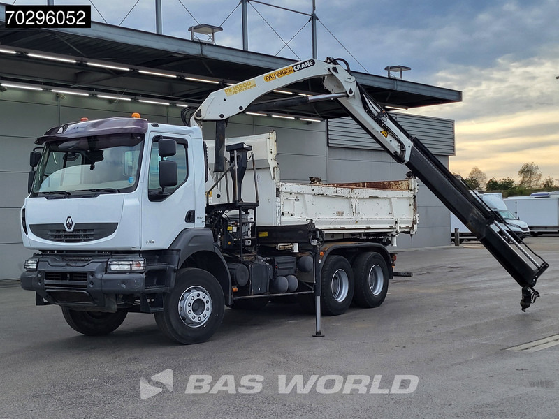 Renault Kerax 370 6X4 Palfinger PK15500 Crane Kran 2-side Tipper Retarder Manual Euro 4 - Istovarivač, Kamion sa dizalicom: slika 3 Renault Kerax 370 6X4 Palfinger PK15500 Crane Kran 2-side Tipper Retarder Manual Euro 4 - Istovarivač, Kamion sa dizalicom: slika 3