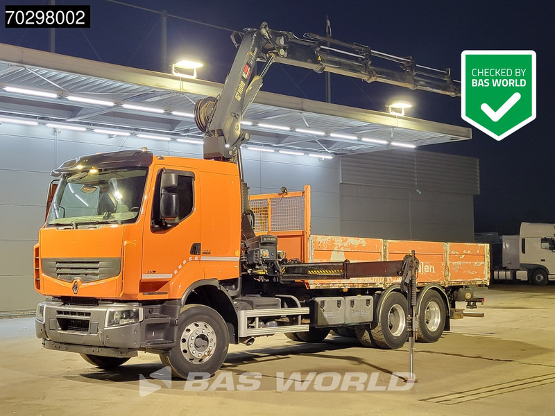 Renault Premium 430 Lander 6X4 211 EP-4 HIDUO Kran Crane Automatic Airco Euro 5 - Kamion sa tovarnim sandukom, Kamion sa dizalicom: slika 1 Renault Premium 430 Lander 6X4 211 EP-4 HIDUO Kran Crane Automatic Airco Euro 5 - Kamion sa tovarnim sandukom, Kamion sa dizalicom: slika 1