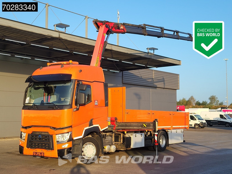 Renault T 380 4X2 Palfinger PK18002-EH Kran Crane Retarder Standklima Euro 6 - Kamion sa tovarnim sandukom, Kamion sa dizalicom: slika 1 Renault T 380 4X2 Palfinger PK18002-EH Kran Crane Retarder Standklima Euro 6 - Kamion sa tovarnim sandukom, Kamion sa dizalicom: slika 1