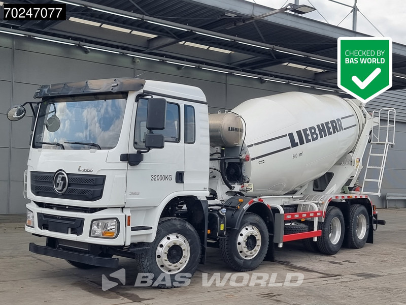 SHACMAN L3000 8X4 NEW 8m3 Liebherr Mixer Big Axle Steel suspension - Mikser za beton: slika 1 SHACMAN L3000 8X4 NEW 8m3 Liebherr Mixer Big Axle Steel suspension - Mikser za beton: slika 1