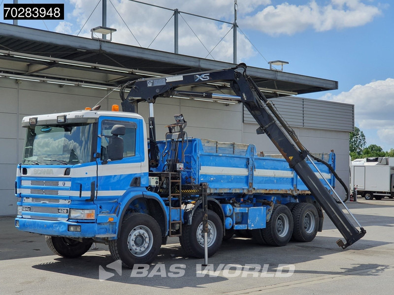 Scania G420 8X4 15m3 tipper Hiab 144 Crane Steelsuspension Manual Big-Axle Euro 3 - Istovarivač, Kamion sa dizalicom: slika 5 Scania G420 8X4 15m3 tipper Hiab 144 Crane Steelsuspension Manual Big-Axle Euro 3 - Istovarivač, Kamion sa dizalicom: slika 5