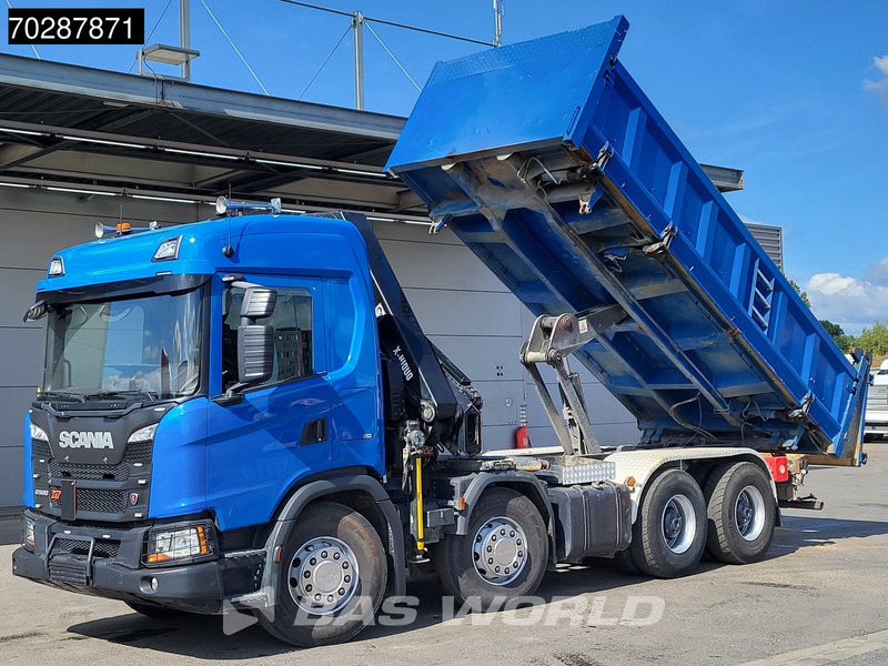 Scania G500 8X4 Hiab X-HIDUO 228 E-3 Crane Retarder Big-Axle Josset Menguy Tipper 14m3 Euro 6 - Istovarivač, Kamion sa dizalicom: slika 2 Scania G500 8X4 Hiab X-HIDUO 228 E-3 Crane Retarder Big-Axle Josset Menguy Tipper 14m3 Euro 6 - Istovarivač, Kamion sa dizalicom: slika 2