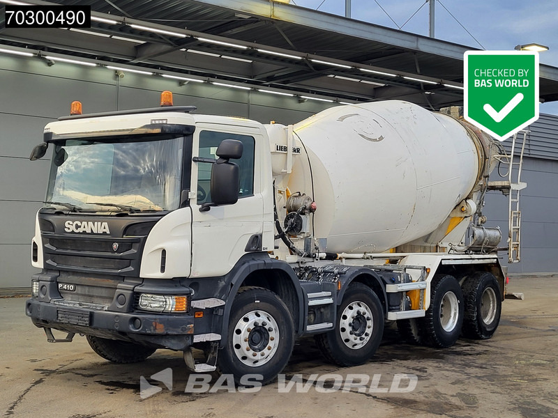 Scania P410 8X4 9m3 Liebherr HTM 904 FL mixer Steelsuspension Automatic Euro 6 - Mikser za beton: slika 1 Scania P410 8X4 9m3 Liebherr HTM 904 FL mixer Steelsuspension Automatic Euro 6 - Mikser za beton: slika 1
