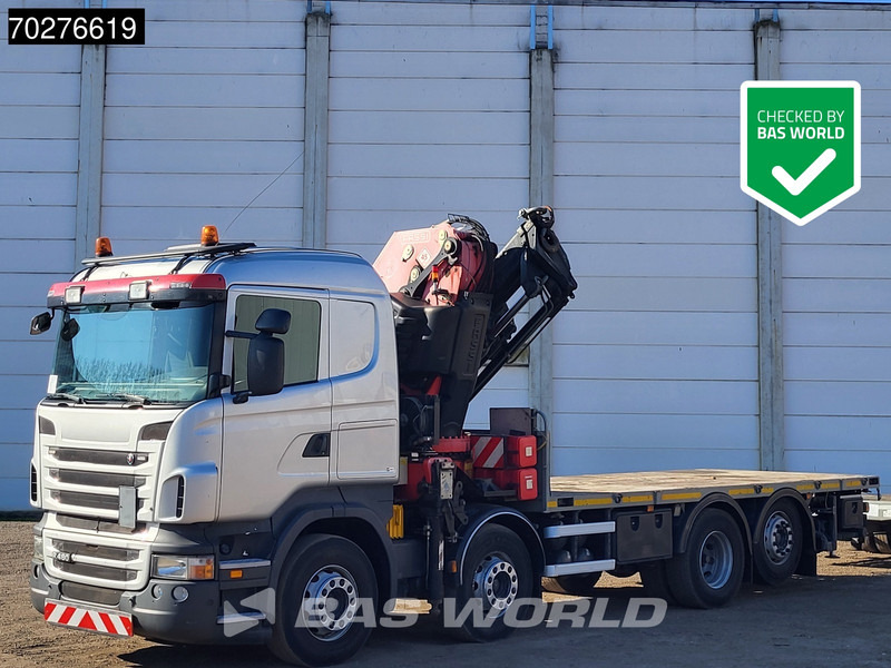 Scania R480 8X2 FASSI F660AXP.25 Manual Retarder Lift+Lenkachse Euro 5 - Kamion sa tovarnim sandukom, Kamion sa dizalicom: slika 1 Scania R480 8X2 FASSI F660AXP.25 Manual Retarder Lift+Lenkachse Euro 5 - Kamion sa tovarnim sandukom, Kamion sa dizalicom: slika 1