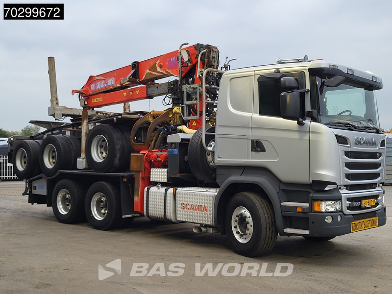Scania R580 R 6X4 NL-Truck Diebolt D28.81 Kran Crane Holztransport + Dolly Retarder Euro 6 - Šticar, Kamion sa dizalicom: slika 3 Scania R580 R 6X4 NL-Truck Diebolt D28.81 Kran Crane Holztransport + Dolly Retarder Euro 6 - Šticar, Kamion sa dizalicom: slika 3