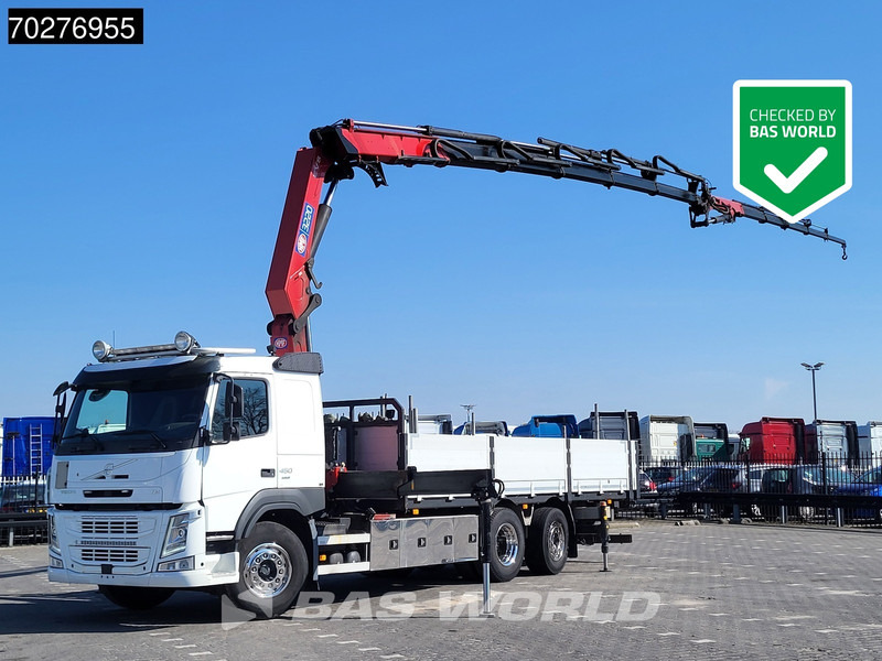 Volvo FM 450 6X2 HMF 3220 Crane Kran Lift-Lenkachse VEB+ Euro 6 - Kamion sa tovarnim sandukom, Kamion sa dizalicom: slika 1 Volvo FM 450 6X2 HMF 3220 Crane Kran Lift-Lenkachse VEB+ Euro 6 - Kamion sa tovarnim sandukom, Kamion sa dizalicom: slika 1