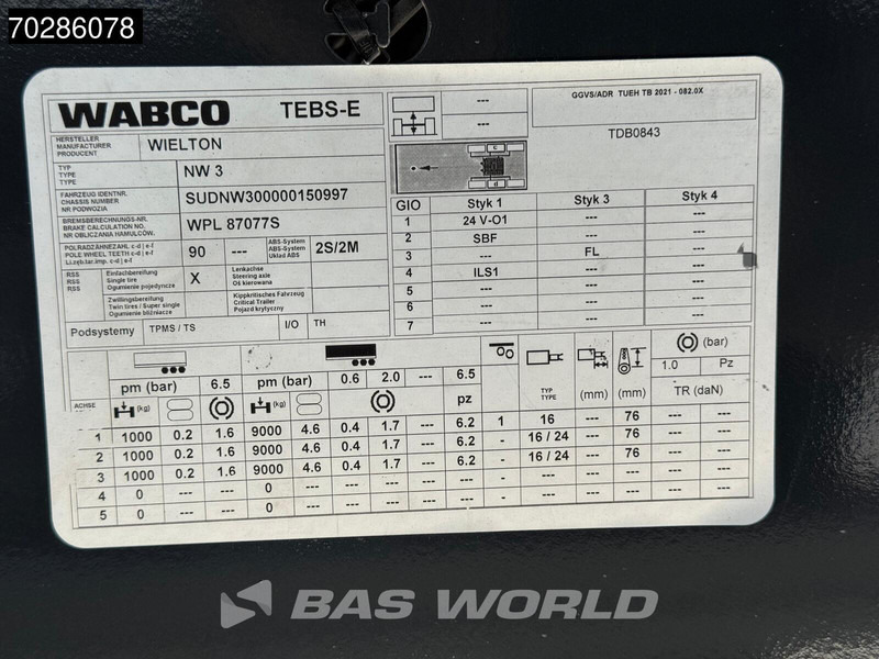 Novu Poluprikolica istovarivača Wielton NW-3 NEW Liftachse 55m3 ALU: slika 18