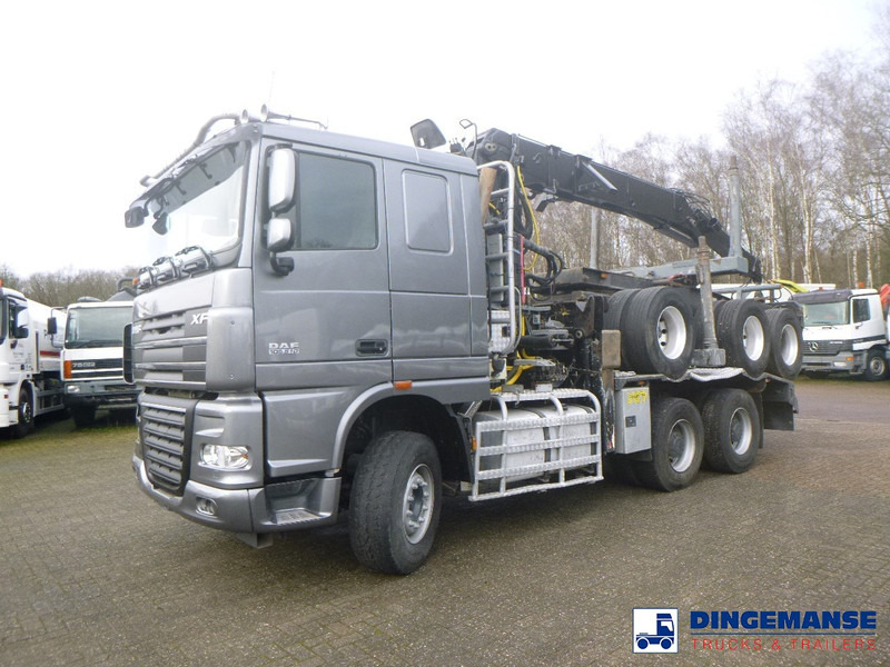 DAF XF 105.510 6x4 + Loglift F281S83 crane / timber truck + dolly - Kamion sa dizalicom: slika 1 DAF XF 105.510 6x4 + Loglift F281S83 crane / timber truck + dolly - Kamion sa dizalicom: slika 1