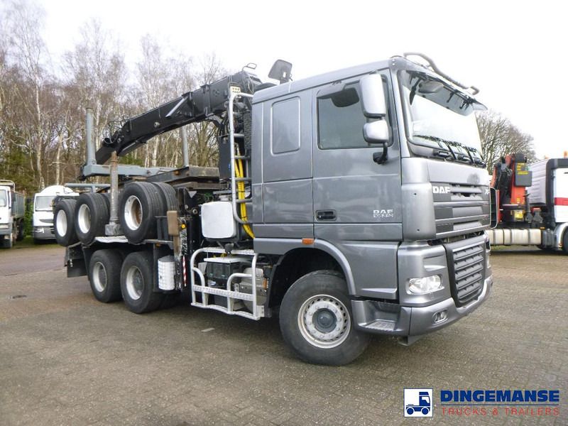 DAF XF 105.510 6x4 + Loglift F281S83 crane / timber truck + dolly - Kamion sa dizalicom: slika 2 DAF XF 105.510 6x4 + Loglift F281S83 crane / timber truck + dolly - Kamion sa dizalicom: slika 2