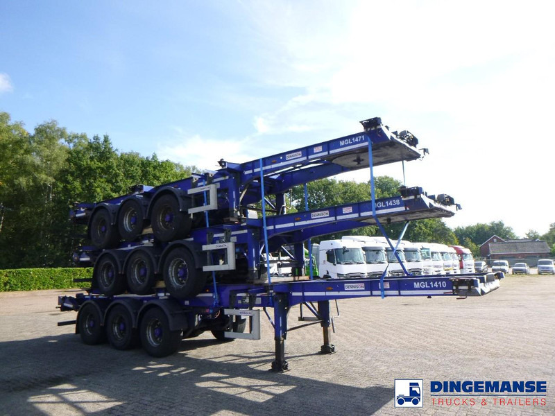 Dennison Stack - 3 x container trailer 20-30-40-45 ft - Poluprikolica za prevoz kontejnera/ Poluprikolica sa promenjivim sandukom: slika 2 Dennison Stack - 3 x container trailer 20-30-40-45 ft - Poluprikolica za prevoz kontejnera/ Poluprikolica sa promenjivim sandukom: slika 2