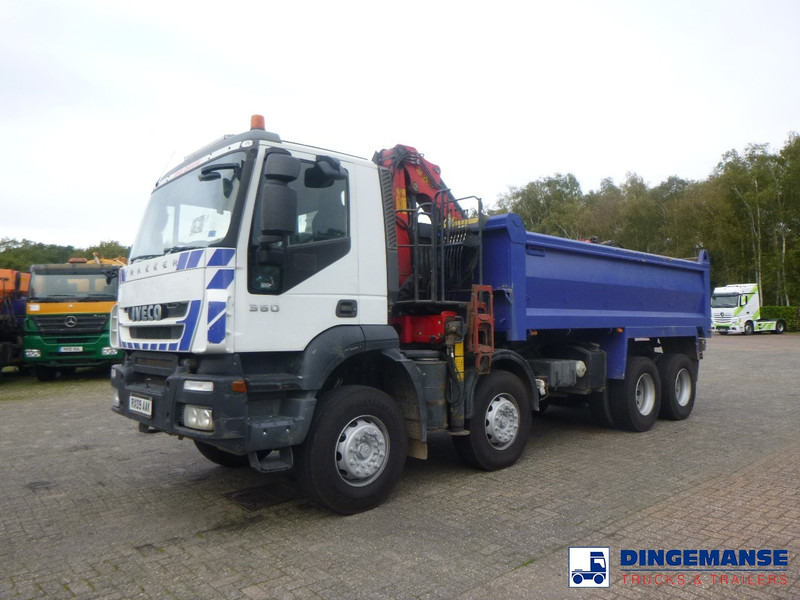 Kamion sa dizalicom Iveco AD340T36 8x4 RHD tipper + Palfinger E120 plus + grapple: slika 9