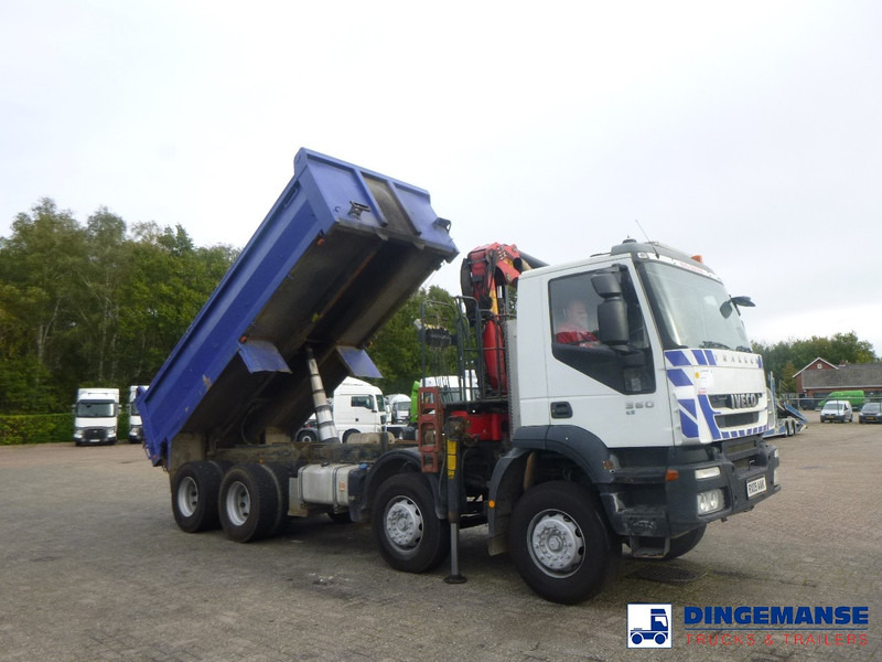 Kamion sa dizalicom Iveco AD340T36 8x4 RHD tipper + Palfinger E120 plus + grapple: slika 6