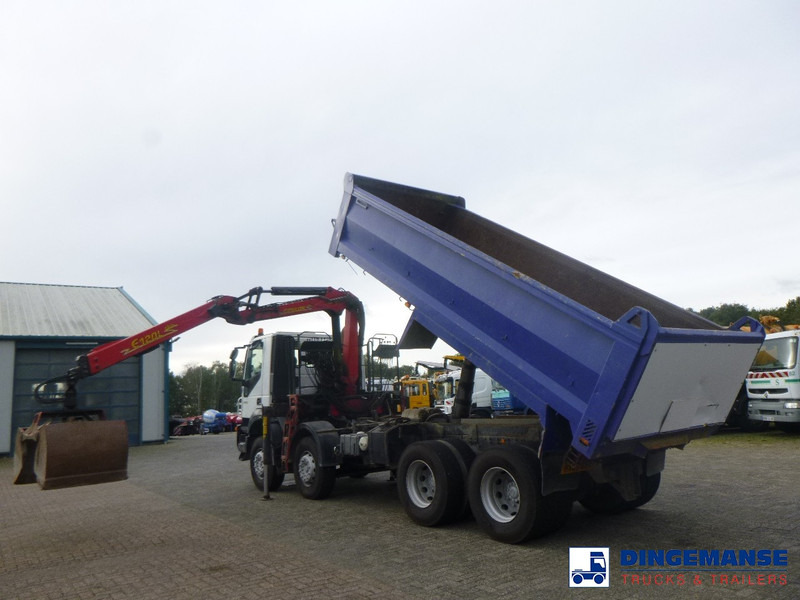 Kamion sa dizalicom Iveco AD340T36 8x4 RHD tipper + Palfinger E120 plus + grapple: slika 7