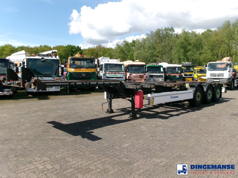 Krone 3-axle container trailer 20-30-40-45 ft DA08LNA - Poluprikolica za prevoz kontejnera/ Poluprikolica sa promenjivim sandukom: slika 1 Krone 3-axle container trailer 20-30-40-45 ft DA08LNA - Poluprikolica za prevoz kontejnera/ Poluprikolica sa promenjivim sandukom: slika 1