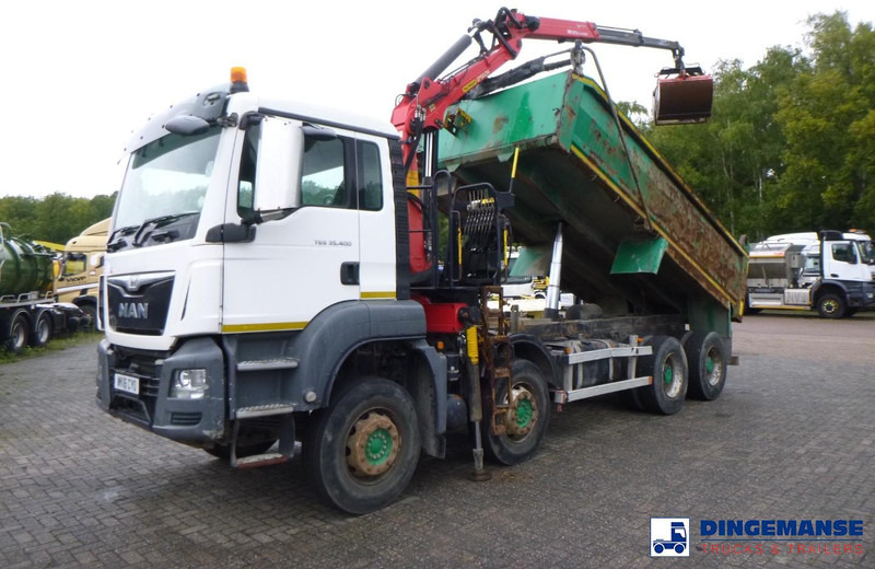 MAN TGS 35.400 8X4 RHD tipper + Palfinger Epsilon M125L - Kamion sa dizalicom: slika 1 MAN TGS 35.400 8X4 RHD tipper + Palfinger Epsilon M125L - Kamion sa dizalicom: slika 1
