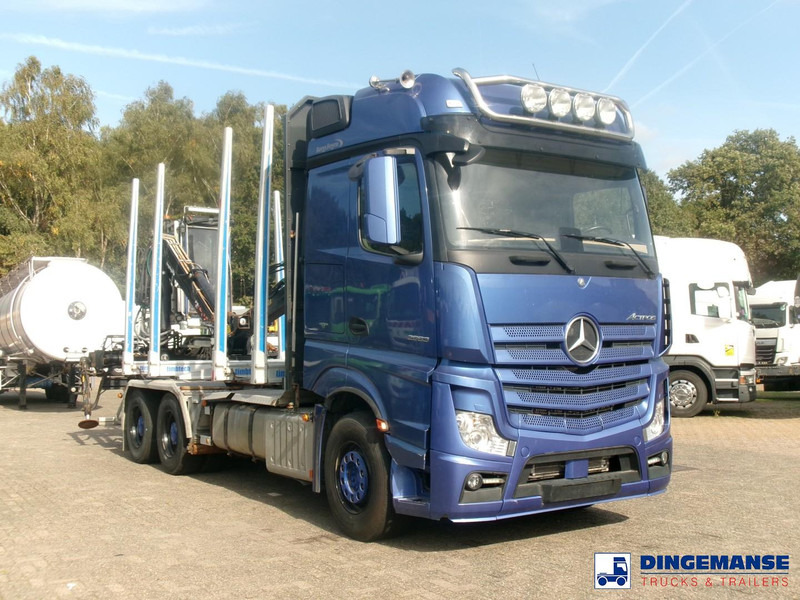 Mercedes-Benz Actros 2663 6x4 Euro 6 loglift F96 crane timber truck - Šticar, Kamion sa dizalicom: slika 2 Mercedes-Benz Actros 2663 6x4 Euro 6 loglift F96 crane timber truck - Šticar, Kamion sa dizalicom: slika 2