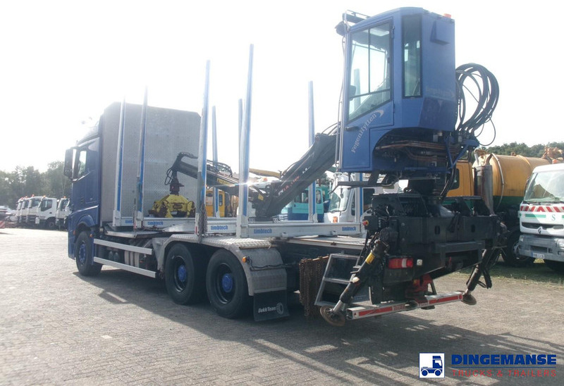 Mercedes-Benz Actros 2663 6x4 Euro 6 loglift F96 crane timber truck - Šticar, Kamion sa dizalicom: slika 3 Mercedes-Benz Actros 2663 6x4 Euro 6 loglift F96 crane timber truck - Šticar, Kamion sa dizalicom: slika 3