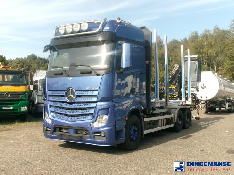 Mercedes-Benz Actros 2663 6x4 Euro 6 loglift F96 crane timber truck - Kamion sa dizalicom: slika 1 Mercedes-Benz Actros 2663 6x4 Euro 6 loglift F96 crane timber truck - Kamion sa dizalicom: slika 1