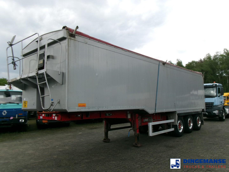 WILCOX Tipper trailer alu 52 m3 + tarpaulin - Poluprikolica istovarivača: slika 1 WILCOX Tipper trailer alu 52 m3 + tarpaulin - Poluprikolica istovarivača: slika 1