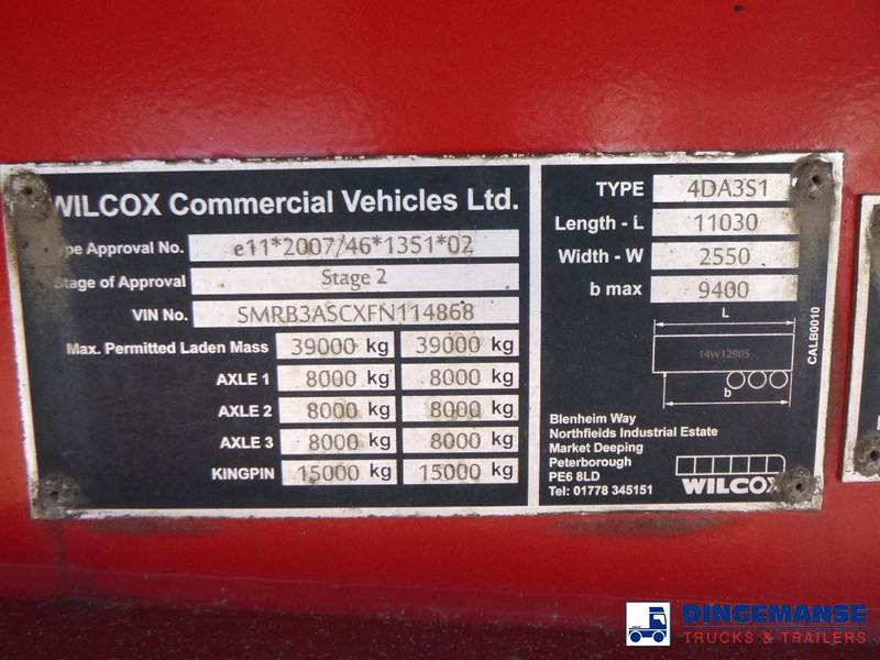 Poluprikolica istovarivača WILCOX Tipper trailer alu 55 m3 + tarpaulin: slika 14 Poluprikolica istovarivača WILCOX Tipper trailer alu 55 m3 + tarpaulin: slika 14