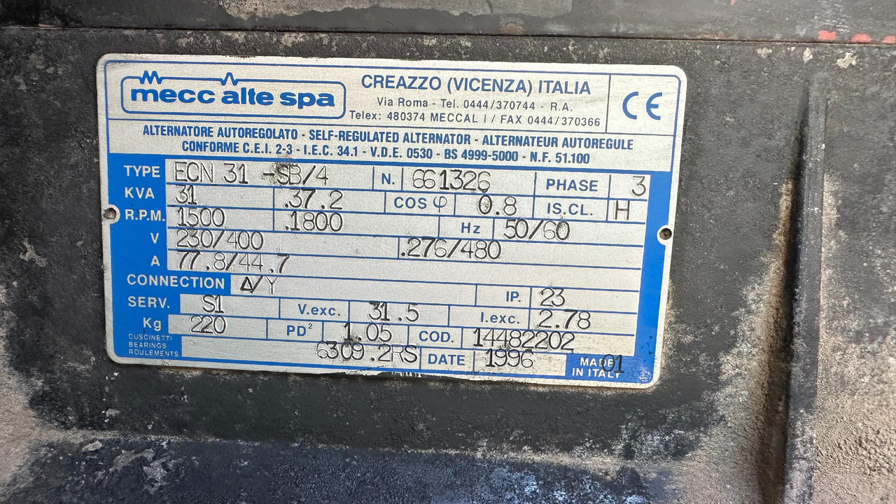 Set generatora ATLAS Copco QAS 28 Yds BJ 1996 Elektro Stromgenerator Stromaggregat Notstrom: slika 10