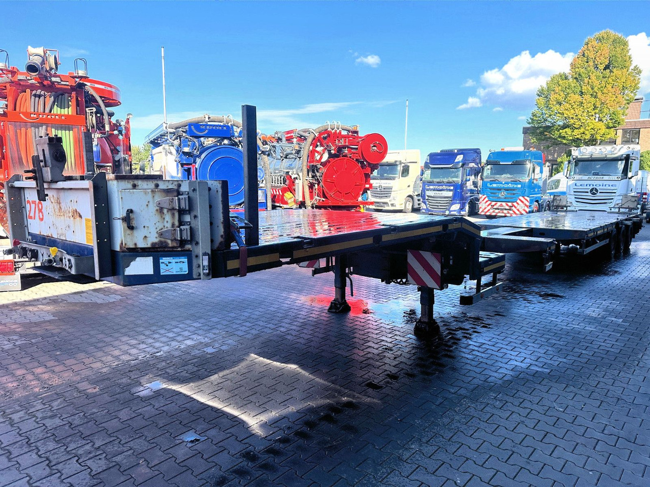 HRD 3-Achs Jumbo Tele Tieflader ausziehbar Lift+Lenk - Niska poluprikolica za prevoz: slika 5 HRD 3-Achs Jumbo Tele Tieflader ausziehbar Lift+Lenk - Niska poluprikolica za prevoz: slika 5