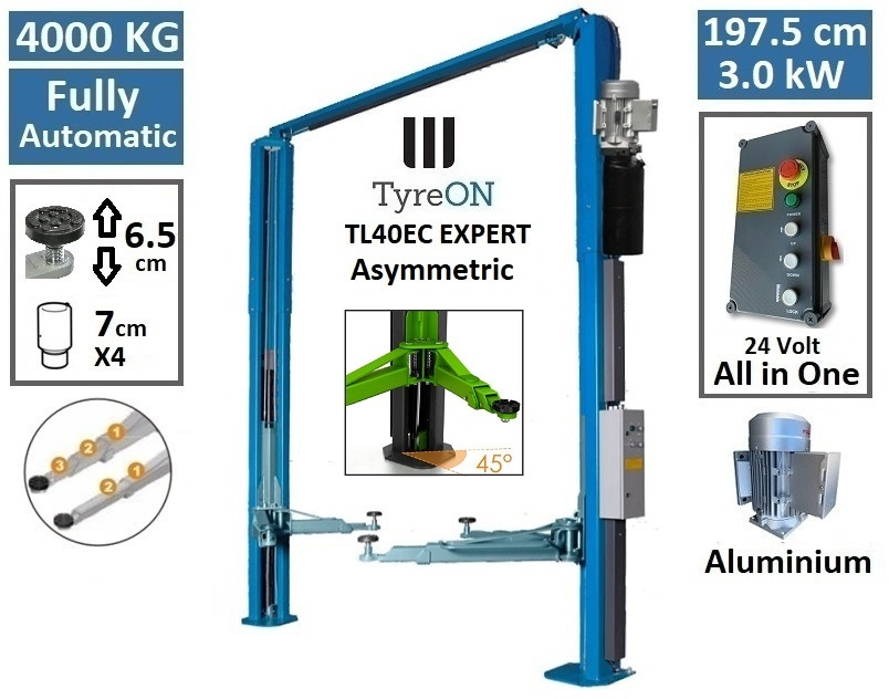 TL40EC EXPERT 2 post asymmetric lift - clear floor - Гаражна опрема: slika 1 TL40EC EXPERT 2 post asymmetric lift - clear floor - Гаражна опрема: slika 1