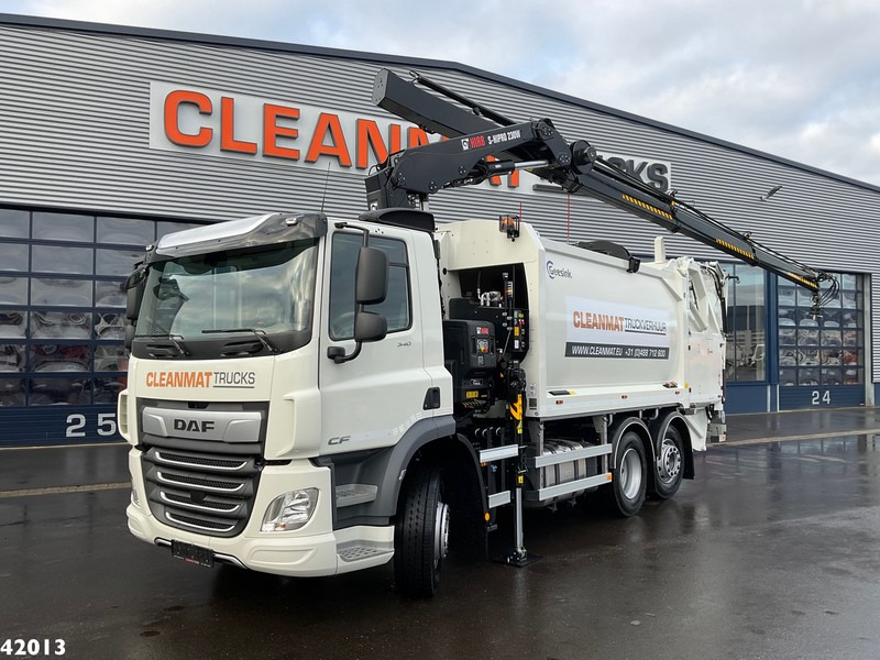 DAF FAN CF 340 Hiab 23 ton/meter laadkraan - Kamion za smeće: slika 1 DAF FAN CF 340 Hiab 23 ton/meter laadkraan - Kamion za smeće: slika 1