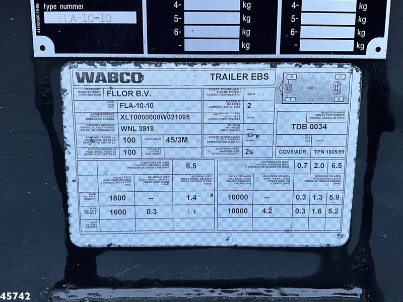 Prikolica za prevoz kontejnera/ Prikolica sa promenjivim sandukom Floor 2-assige container aanhangwagen: slika 9