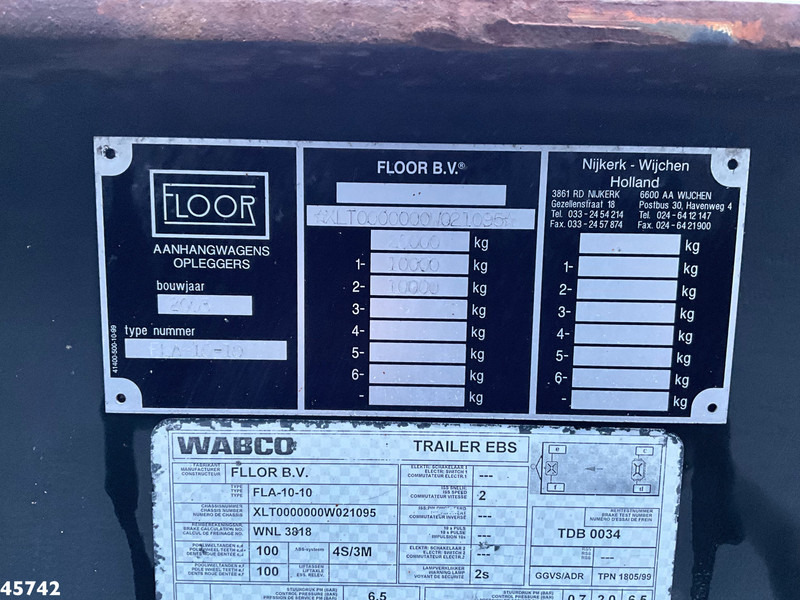 Prikolica za prevoz kontejnera/ Prikolica sa promenjivim sandukom Floor 2-assige container aanhangwagen: slika 8