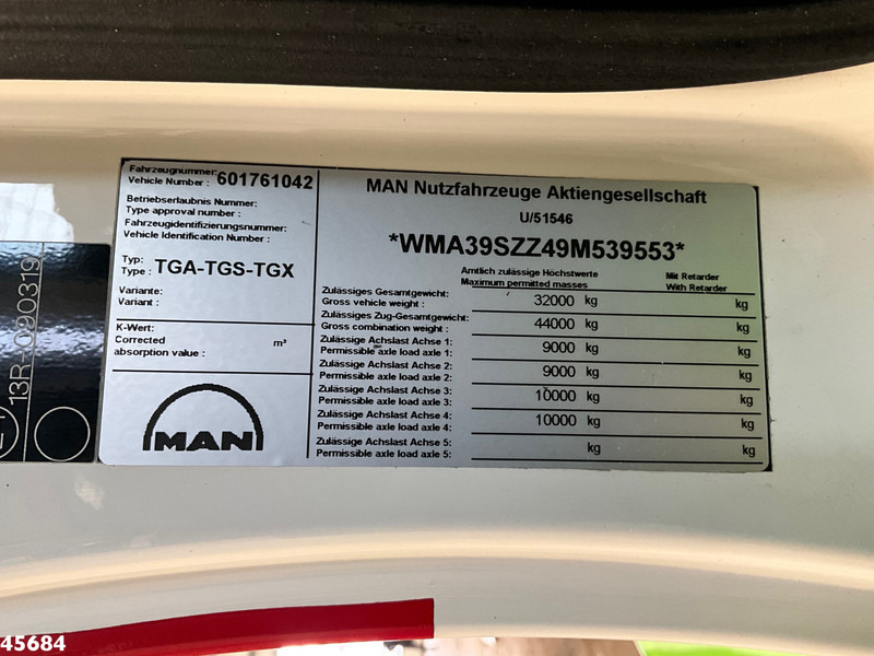 Kamion sa hidrauličnom kukom MAN TGA 41.440 8x4 Full Steel AJK 26 Ton haakarmsysteem + Laadplateau met Hiab 28 Tonmeter laadkraan: slika 17 Kamion sa hidrauličnom kukom MAN TGA 41.440 8x4 Full Steel AJK 26 Ton haakarmsysteem + Laadplateau met Hiab 28 Tonmeter laadkraan: slika 17