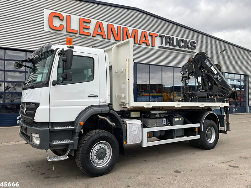 Mercedes-Benz AXOR 1929 4x4 VDL 14 Ton haakarmsysteem + Laadplateau met Hiab 14 Tonmeter laadkraan - Kamion sa dizalicom: slika 3 Mercedes-Benz AXOR 1929 4x4 VDL 14 Ton haakarmsysteem + Laadplateau met Hiab 14 Tonmeter laadkraan - Kamion sa dizalicom: slika 3
