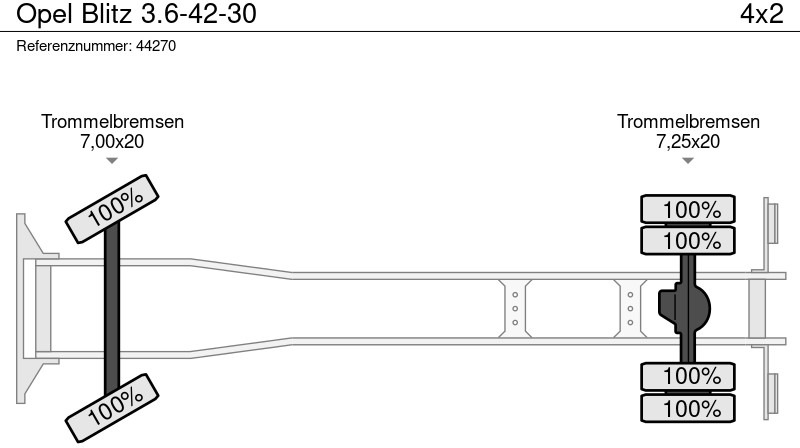 Kamion sa tovarnim sandukom Opel Blitz 3.6-42-30: slika 15