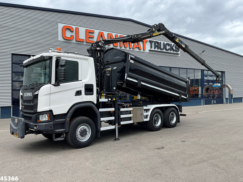 Scania G 410 6x6 Euro 6 Palfinger 17 Tonmeter Z-kraan - Istovarivač, Kamion sa dizalicom: slika 1 Scania G 410 6x6 Euro 6 Palfinger 17 Tonmeter Z-kraan - Istovarivač, Kamion sa dizalicom: slika 1