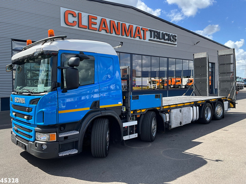 Scania P 410 8x2 Euro 6 Retarder Autotransporter met hydraulische oprijrampen - Kamion za prevoz automobila: slika 1 Scania P 410 8x2 Euro 6 Retarder Autotransporter met hydraulische oprijrampen - Kamion za prevoz automobila: slika 1