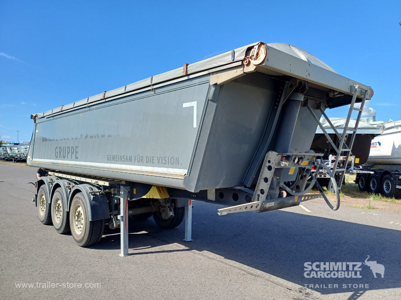 SCHMITZ Auflieger Kipper Alukastenmulde 24m³ - Poluprikolica istovarivača: slika 1 SCHMITZ Auflieger Kipper Alukastenmulde 24m³ - Poluprikolica istovarivača: slika 1
