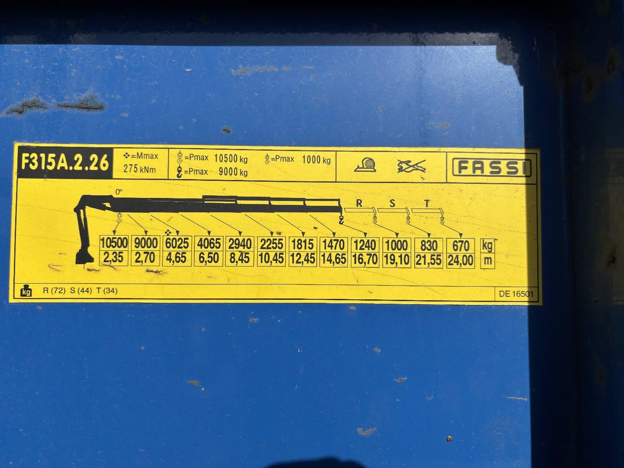 Kamion sa tovarnim sandukom, Kamion sa dizalicom DAF CF 480 8x4 E6 / Fassi F315A.2.26 crane / flatbedCF 480 8x4 E6 / Fassi F315A.2.26 crane / flatbed: slika 12