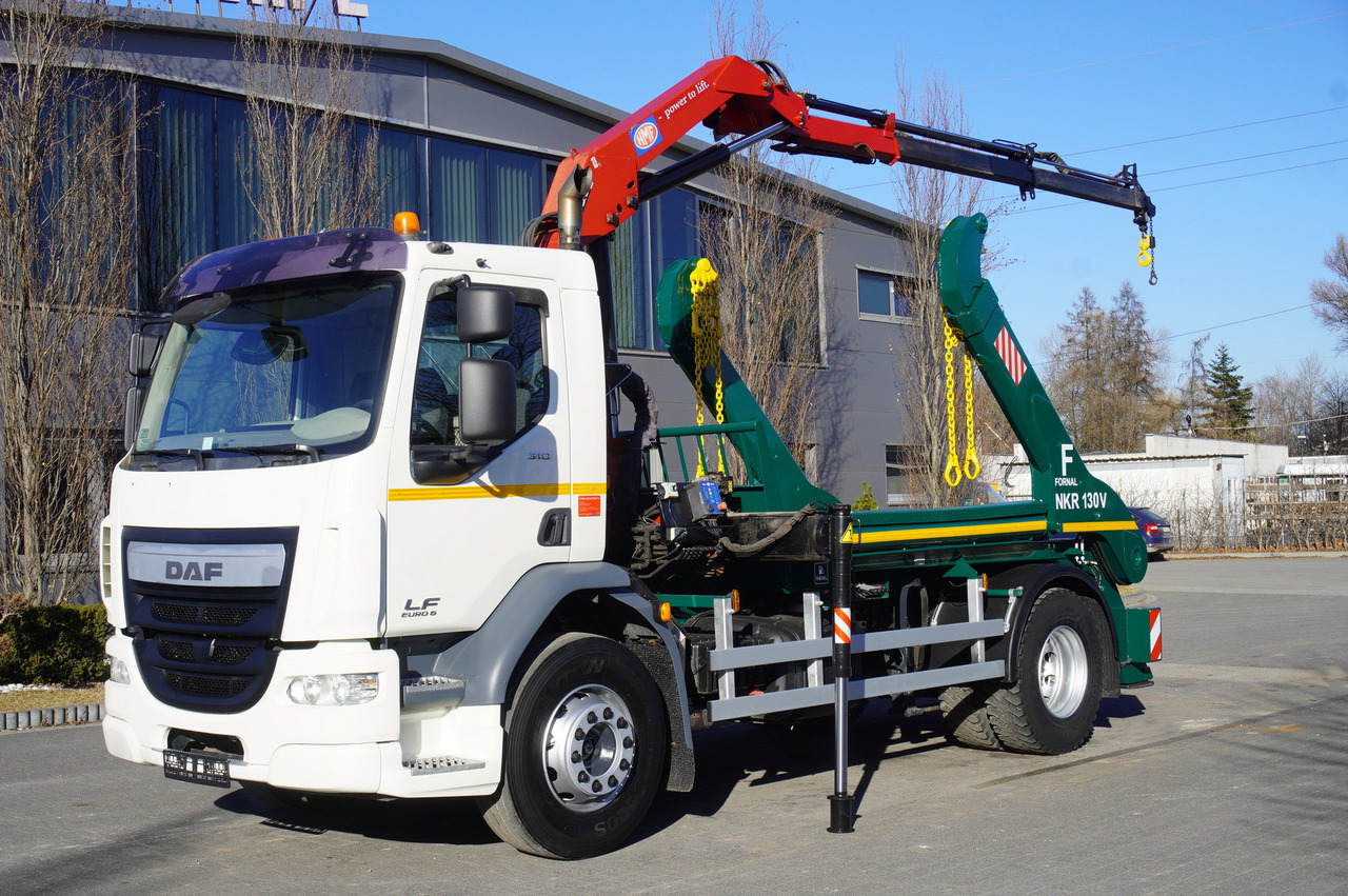 DAF LF 18.310 E6 / Skip loader Fornal NKR 130V / HDS HMF 735 K2 / Manual gearbox - Kamion za utovaranje kontejnera, Kamion sa dizalicom: slika 2 DAF LF 18.310 E6 / Skip loader Fornal NKR 130V / HDS HMF 735 K2 / Manual gearbox - Kamion za utovaranje kontejnera, Kamion sa dizalicom: slika 2